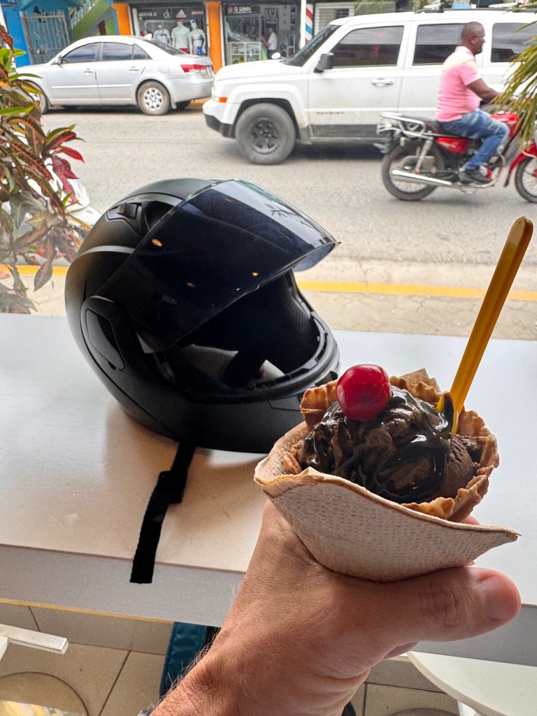 A DOT helmet! Thank god.